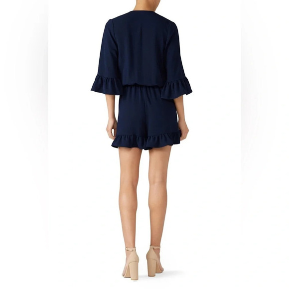 Trina Turk - Te Amo Romper - Navy Blue XS - Rent the Runway - Picture 2 of 8